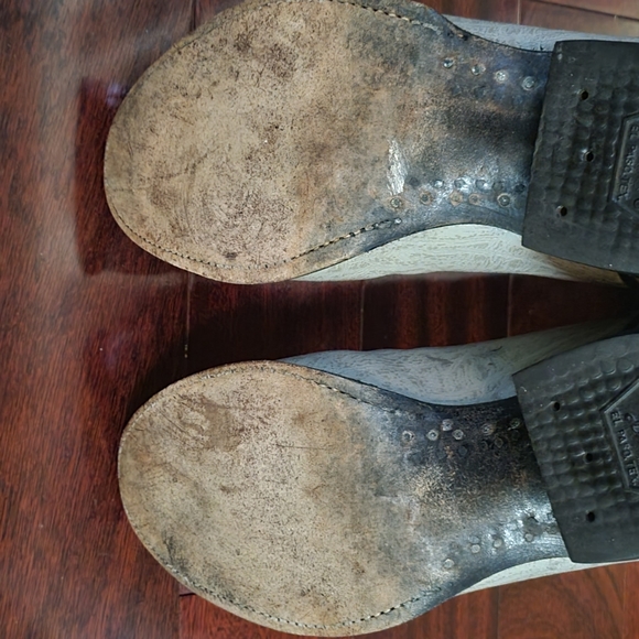 TONY LAMA 8056 Gray & Blue  Leather Western Cowboy Boots Men's 9.5D - Picture 8 of 9